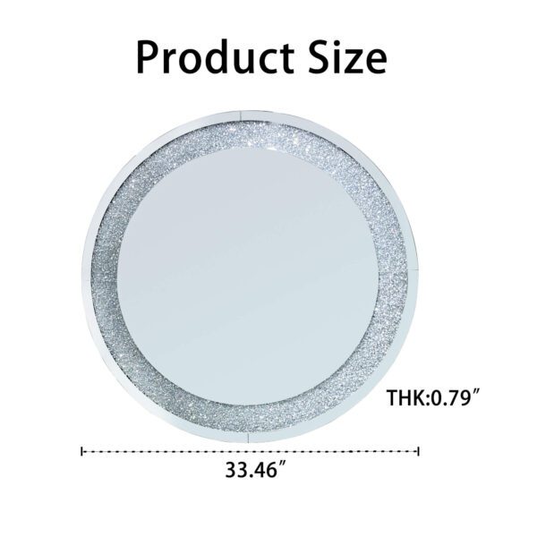 Crystal Crush Diamond Sparkly round Silver