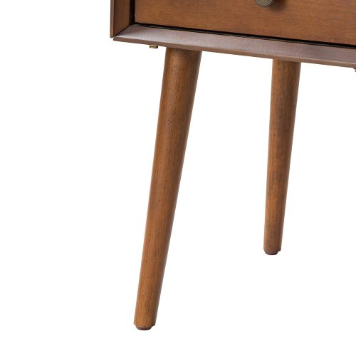 Nightstand with 2-Drawers, Small Side End Table with Storage