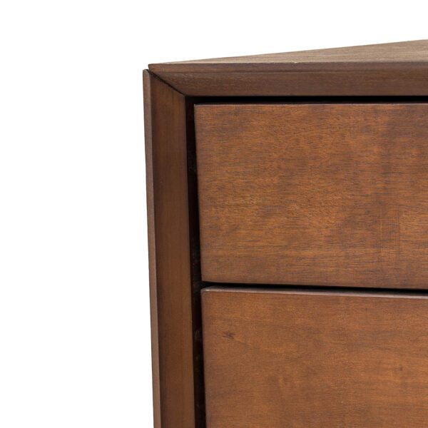 Nightstand with 2-Drawers, Small Side End Table with Storage