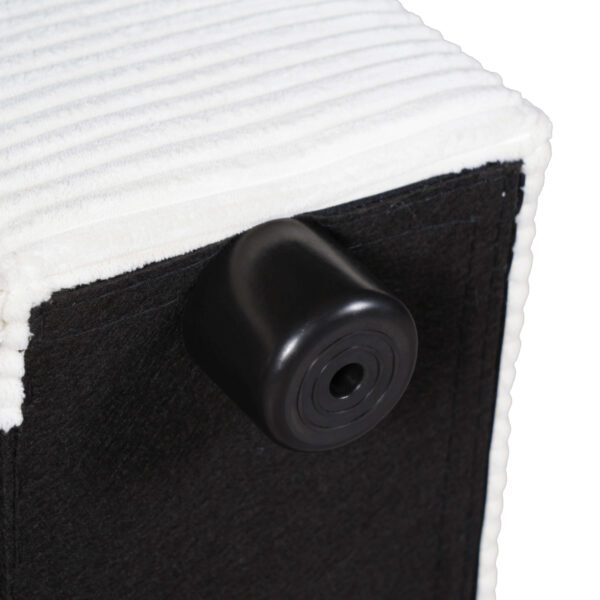 42.8" Oversized Chaise Lounge Chair with Storage Ottoman, Corduroy Sofa Bed with Cup Holders & USB Charging Port