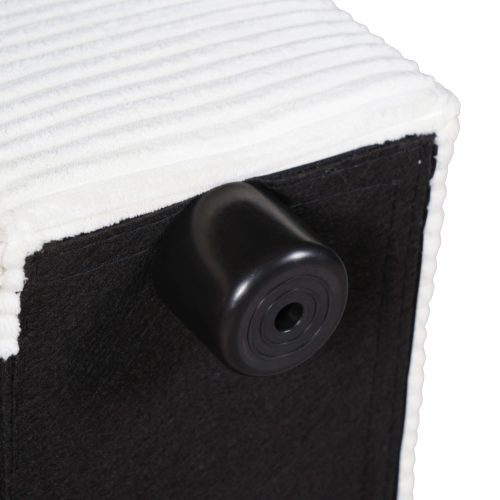 42.8" Oversized Chaise Lounge Chair with Storage Ottoman, Corduroy Sofa Bed with Cup Holders & USB Charging Port