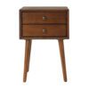 Nightstand with 2-Drawers, Small Side End Table with Storage