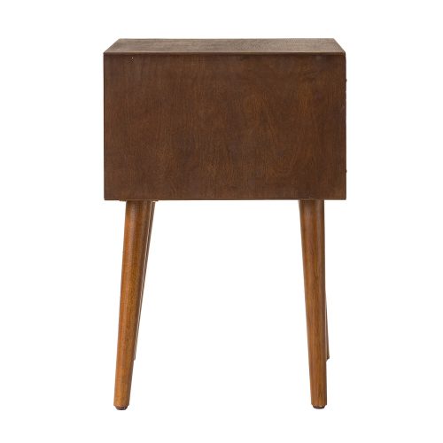 Nightstand with 2-Drawers, Small Side End Table with Storage