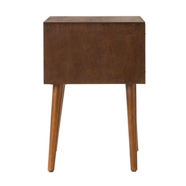 Nightstand with 2-Drawers, Small Side End Table with Storage