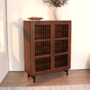 Shoe Cabinet with Shutter Doors