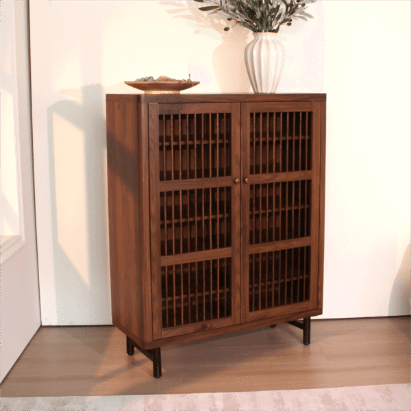 Shoe Cabinet with Shutter Doors