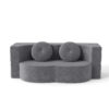Convertible Plush Corduroy Foam-Filled Sleeper Sofa Bed