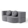 Convertible Plush Corduroy Foam-Filled Sleeper Sofa Bed