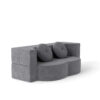 Convertible Plush Corduroy Foam-Filled Sleeper Sofa Bed