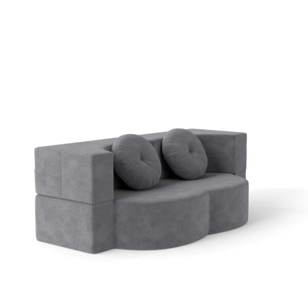 Convertible Plush Corduroy Foam-Filled Sleeper Sofa Bed