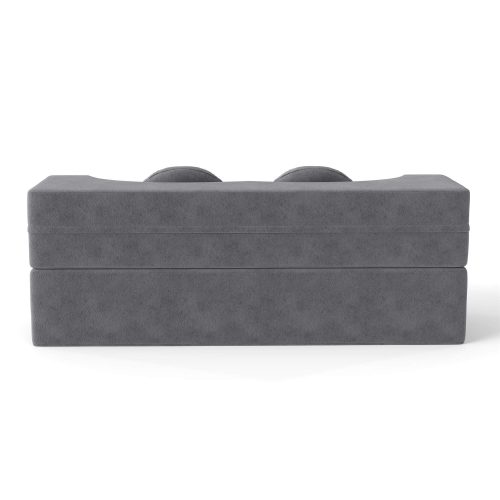 Convertible Plush Corduroy Foam-Filled Sleeper Sofa Bed