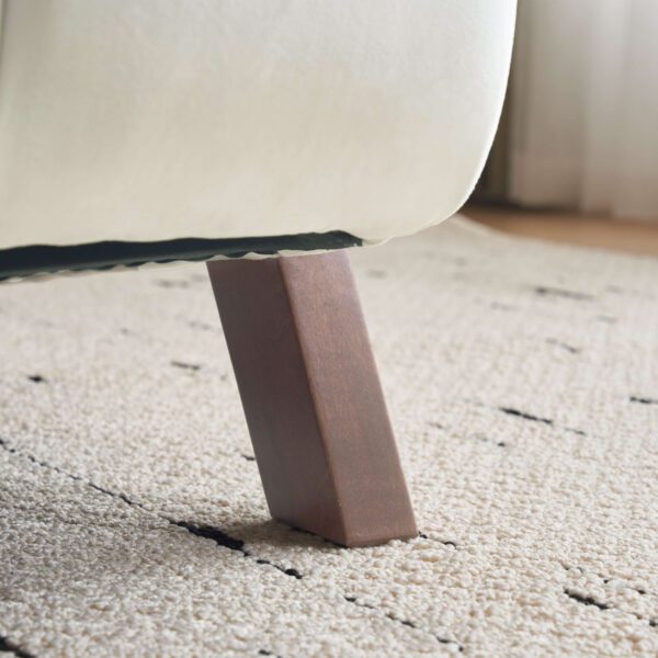 Mid Century Modern Accent Chair with Solid Wood Frame