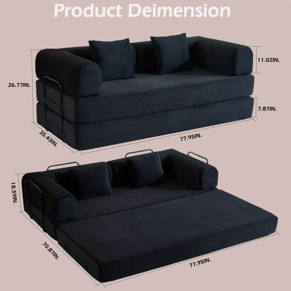 Convertible Sleeper Sofa Bed