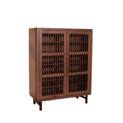 Shoe Cabinet with Shutter Doors