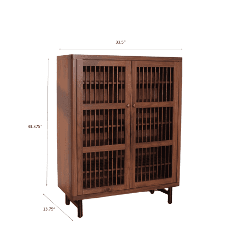 Shoe Cabinet with Shutter Doors