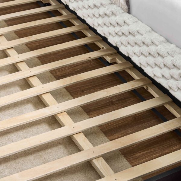 Upholstered sofa bed,The bottom pulls out to form a bed