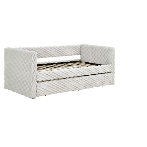 Upholstered sofa bed,The bottom pulls out to form a bed