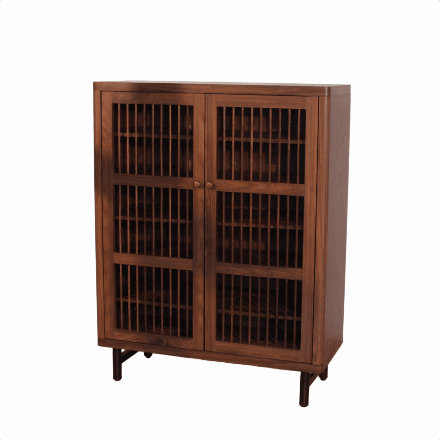 Shoe Cabinet with Shutter Doors
