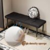 47*16 Inch Multifunctional Black Shoe Bench - Faux PU Cushion