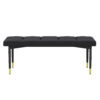 47*16 Inch Multifunctional Black Shoe Bench - Faux PU Cushion