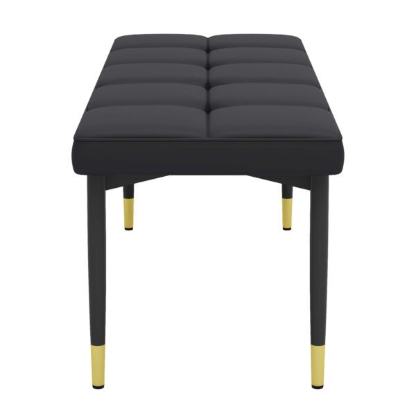 47*16 Inch Multifunctional Black Shoe Bench - Faux PU Cushion