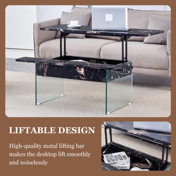 43.3-inch Lift-Top Coffee Table w/Storage