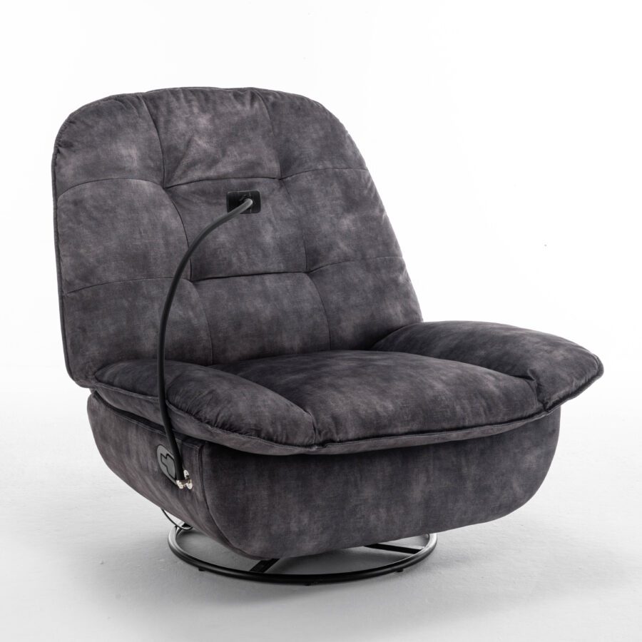 reclining lazy chair, mobile phone holder