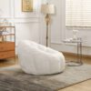 Bean Bag Sofa Chair with Armrests Stuffed High-Density Foam
