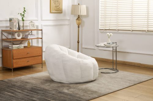 Bean Bag Sofa Chair with Armrests Stuffed High-Density Foam