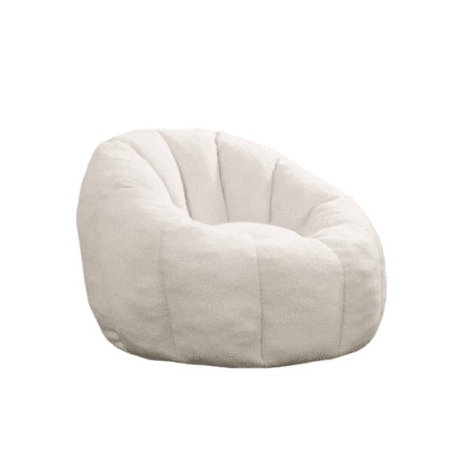 Bean Bag Sofa Chair with Armrests Stuffed High-Density Foam