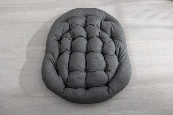 Spun-polyester Outdoor Rattan Rocking Chair,Padded Cushion Rocker Recliner Chair Outdoor for Front Porch