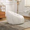 Bean Bag Sofa Chair with Armrests Stuffed High-Density Foam