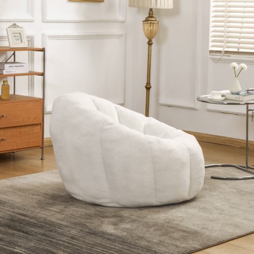Bean Bag Sofa Chair with Armrests Stuffed High-Density Foam