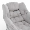 Comfortable Upholstered Lounge Chair with Footrest