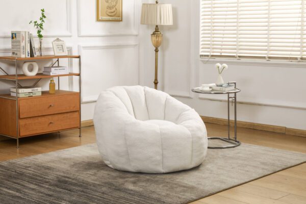 Bean Bag Sofa Chair with Armrests Stuffed High-Density Foam