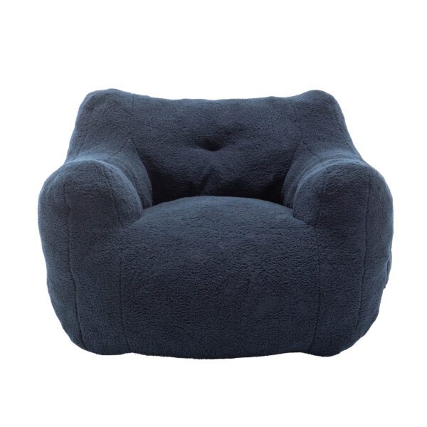 Bean Bag Sofa Chair with Armrests Stuffed High-Density Foam
