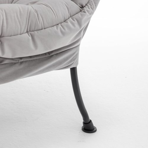 Comfortable Upholstered Lounge Chair with Footrest