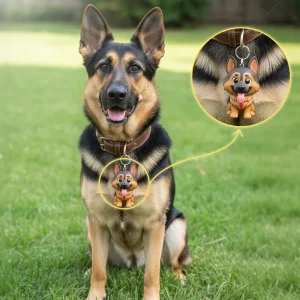 Custom Pet Collar Charms & Keychain: Turn Your Photos Into 3d Collar Pendants